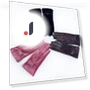 Women's Mink Gloves with Bow — Arm Warmers, sunrise 1