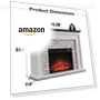 Thumbnail Flip Top Electric Fireplace with Mantel — Entertainment Furniture, Aitjunz
