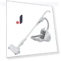 Cyclone White Brush Antibacterial Clean Sensor Vacuum — Built-In Vacuum Systems, Panasonic
