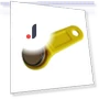 Readable RFID Touch Memory Key — Biometric Security, Sour Green