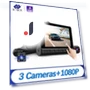 3 Lens Camera 4.0-inch Touch Screen Car Dash Cam — Dashboard Cameras, E-ACE