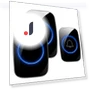 Wireless Doorbell — Push Buttons, Five Colorful