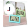 Digital LCD Display Silent Desk Clock with Temperature Sensor — Clocks, Rainbow Rain