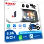 Portable Wireless Motorcycle CarPlay Android Auto Touch Screen — Navigation & GPS Accessories, Reakosound