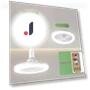 Smart Home Remote Control Ceiling Fan with Light — Ceiling Fan Wall Controls, OFFICE-MALL