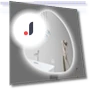 Vertical Non-Standard Bathroom Mirror with Smart 3-Color Adjustable LED Lighting and Bluetooth Speaker — Bathroom, Good Household Items