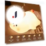 Cute Rabbit Pig Silicone Night Light — Lamps & Shades, Exquisite goods home furnishing