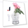 Elegant Wireless LED Table Lamp with Artificial Flowers — Lighting, Beauty2ZY
