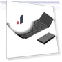 Portable Foldable Three-Layer Bluetooth Keyboard with Touchpad — Keyboards, GYROBALL