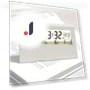 Silent Smart LED Desk Clock — Desk & Shelf, Homeware Essentials