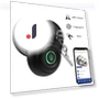 Smart Door Handle with Fingerprint Scanner — Biometric Security, Homeware Essentials