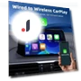 2-in-1 Wired and Wireless CarPlay and Android Auto AI Box Dongle — Phone Accessories, Auto Launcher