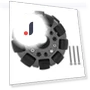 Double Plastic Omnidirectional Wheel — Robotic Enhancements, TOMTOP JMS