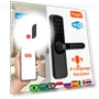 Smart Door Lock with Fingerprint, Smart Card, Password, Key Unlock, and USB Emergency Charging — Smart Home Security, HIMO Group