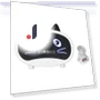 Mini Cartoon Speaker with Cat Ears Design — Alarms & Clocks, Tooarts