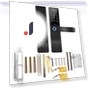 Electronic Smart Fingerprint Password Card Dual Tongue Door Lock — Smart Home Security, KONNWEI