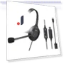 USB Mono Headset with Noise Cancelling Microphone — Microphones, Audio Technica