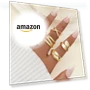 Thumbnail Chunky Gold Rings Set — Stacking, YEEZII