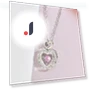 Smart Pink Diamond Love Necklace — Smart Jewelry, Commodity Jewel