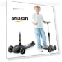 Thumbnail Adjustable Height Kids Scooter with LED Lights — Push Scooters, GLAMUP
