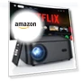 Thumbnail Smart Projector 4K with Wifi and Bluetooth — Home Theater Projectors, HAPPRUN