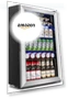 Mini Fridge Glass Door Beverage Cooler — Mini Fridges, Feelfunn