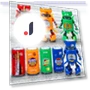 Transforming Soda Samurai Robot Toy — Stacking Blocks, Super Go