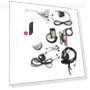 Controller S866 Panel with Headlight, Taillight, Throttle, and Brake Lever Kit — Brake Controls, 3CZY