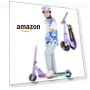 Thumbnail Foldable Kick Scooter with Light Up Wheels — Helmets, Rahmory