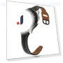 Genuine Cow Leather Watch Strap — Bands, Smartwatch 2025