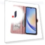 Zipper Wallet Case Geometry Lines Leather Phone Cover with Strap — Basic Cases, Smartwatch 2025