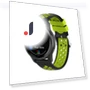 Dual Color Round Holes Silicone Smart Watch Replacement Strap — Fitness Bands, Smartwatch 2025