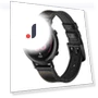 Genuine Leather Coated Silicone Smart Watch Strap — Smartwatches, Smartwatch 2025