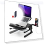 Laptop Computer 3 Height 20 Angle 360 Degree Smartphone Stand — Mounts, Sanwa Direct