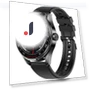 Silicone Strap Smart Watch with Bluetooth Headphones — Wearable Accessories, Tiktkkkk