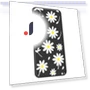 White Daisy Pattern Printing Straight Edge TPU Phone Back Cover — Back Covers, Smartwatch 2025