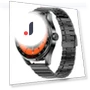 Smart Watch with Steel Strap and Headphones — Smartwatches, Tiktkkkk