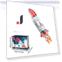 Transformable Block Model Intelligent Building Toy Rocket — Construction Kits, TinyJoy