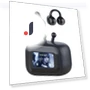 Wireless Smart Touch Earphones Ear-Clip — In-Ear Headphones, Along Choice