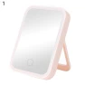 LED Makeup Mirror with Transparent Touch Light and Micro USB Control — Handheld, dooob