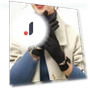 Winter Women's Warm Touchscreen Fleece Gloves with Chain — Arm Warmers, TianJinGeErLiShangMaoYouXianGongSi