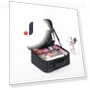 Smart LED Cosmetic Bag with Mirror — Cosmetic Cases, Makeup Kits
