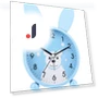 Cartoon Alarm Clock with Rabbit Ears — Clocks, Fashionable bags