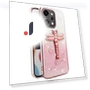 Dragonfly Kickstand TPU Flowers Glitter Phone Cover — Phone Accessories, KADEM