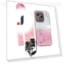 For Honor 400 Lite 5G Case Flower Pattern TPU Gradient Phone Cover with Lanyards Rose Gold — Phone Accessories, KADEM