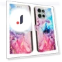 Marble Pattern PU Leather Wallet Stand Case — Phone Accessories, Smartwatch 2025