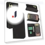 Strong Magnetic Leather Wallet Phone Cover with Striped Texture — Flip Cases, Smartwatch 2025