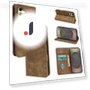 Strong Magnetic Leather Wallet Phone Cover with Striped Texture — Flip Cases, Smartwatch 2025