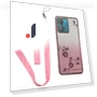 Flower Pattern TPU Gradient Phone Cover with Lanyards — Phone Accessories, KADEM