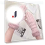 Mitten Gloves with Full Fingers and Bear Design — Gloves & Mittens, Liingyimn